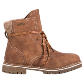 SDS Snörskor med isolering brun