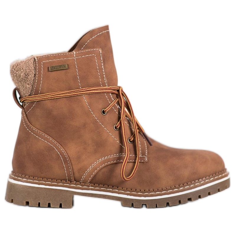 SDS Snörskor med isolering brun