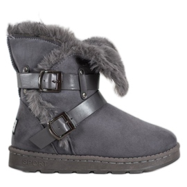 Bona Mockluki i mocka med ränder grå