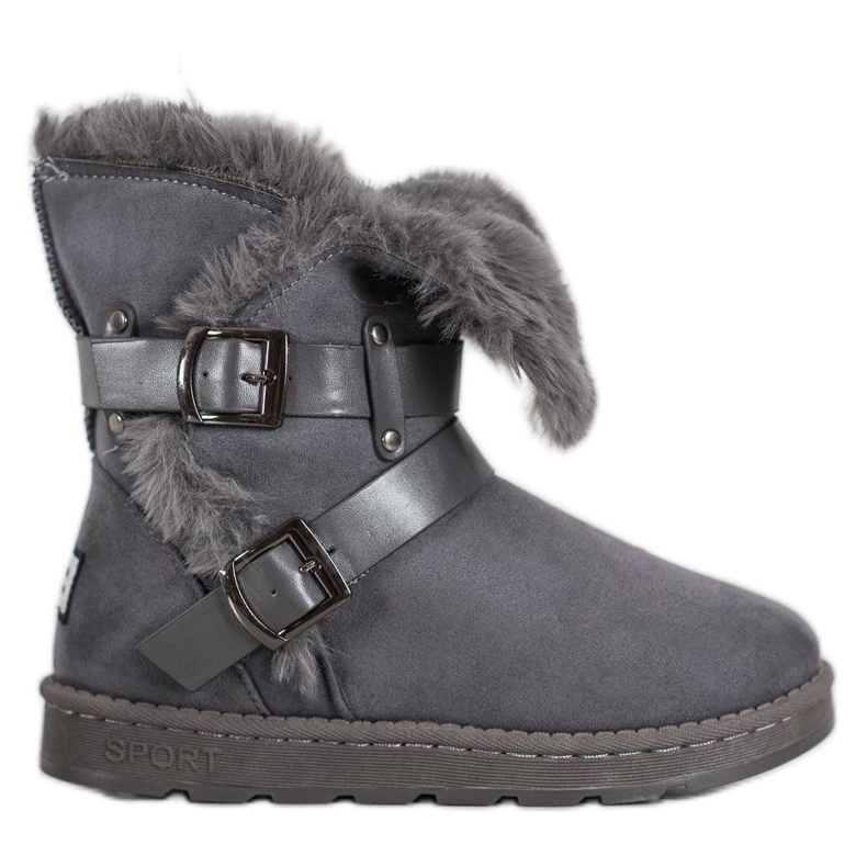 Bona Mockluki i mocka med ränder grå