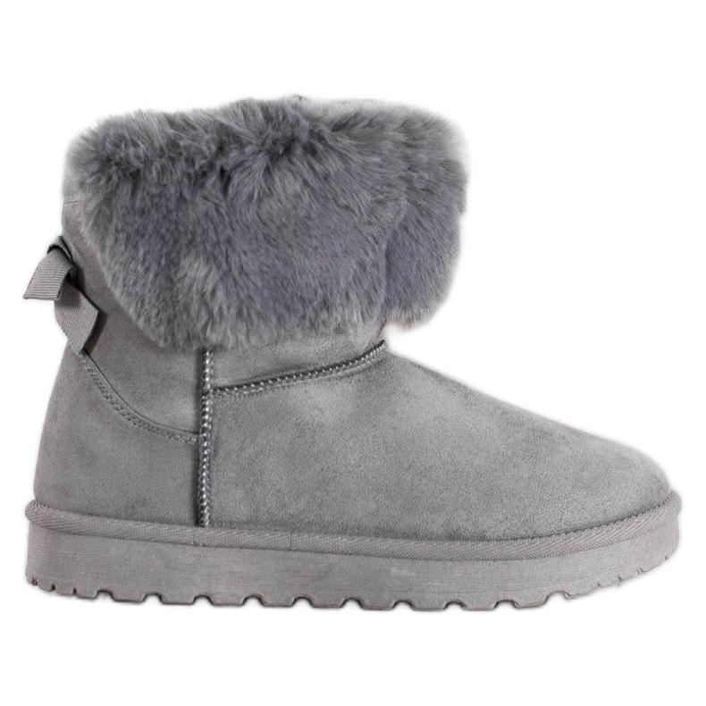 SHELOVET Mukluki med päls grå
