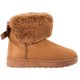 SHELOVET Mukluki med päls brun