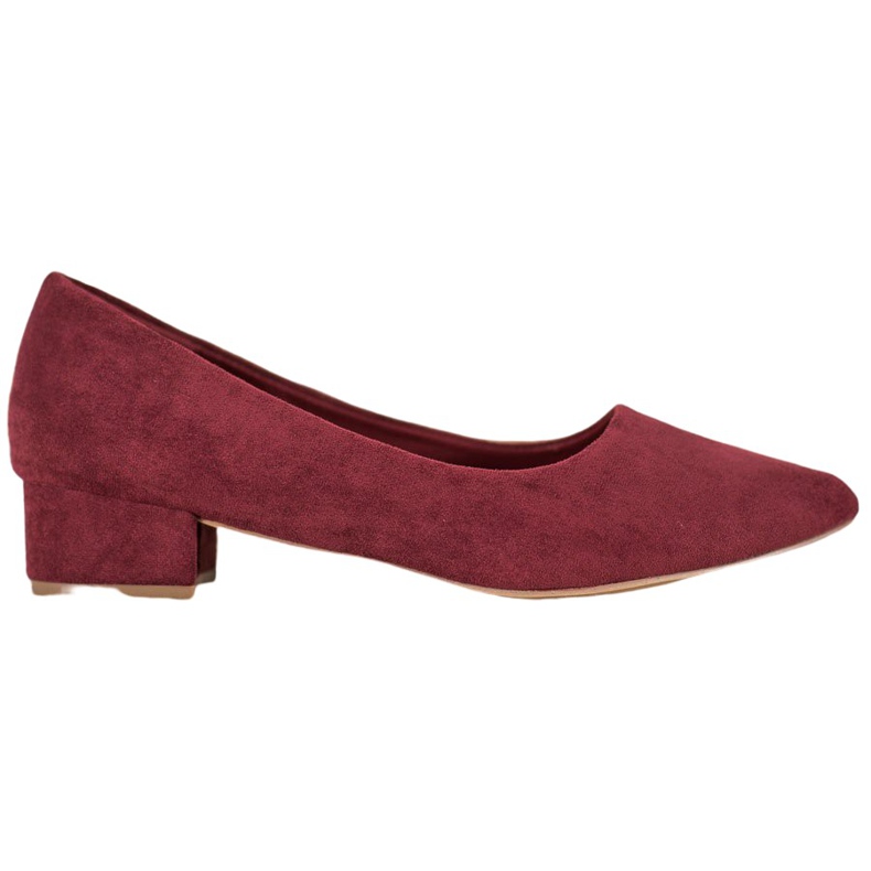SHELOVET Flat Heel Pumps röd