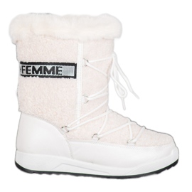 Small Swan Mode snörade snöskor vit