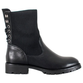 SDS Slip-on stövlar svart