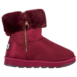 Bona Mukluki Med Roll Up Shank röd mångfärgad