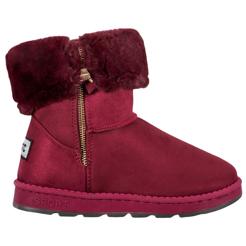 Bona Mukluki Med Roll Up Shank röd mångfärgad