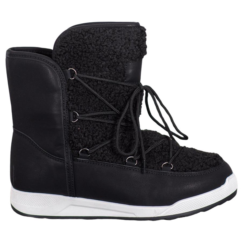 Small Swan Vinterstövlar med fårskinn svart