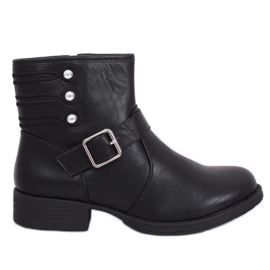 Svarta militärstövlar ZW08 Svart