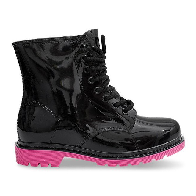 Galoshes Glany Trapery Mdx SVART / ROSA