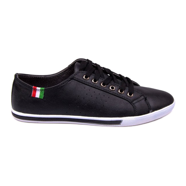 Sneakers Med Italien Flagga 380 Svart