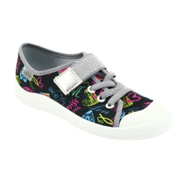 Befado barnskor 251X137 marinblå grå mångfärgad