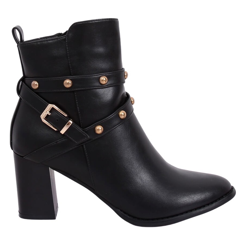 Svarta högklackade stövlar 7968-GA Svart