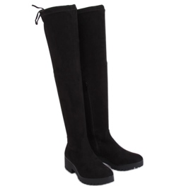 Över knäskorna på skyddet svart NC711 svart