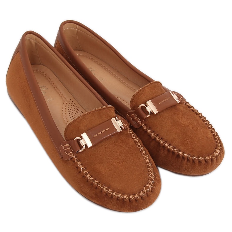 Loafers för kvinnor camel FM3024 Camel brun