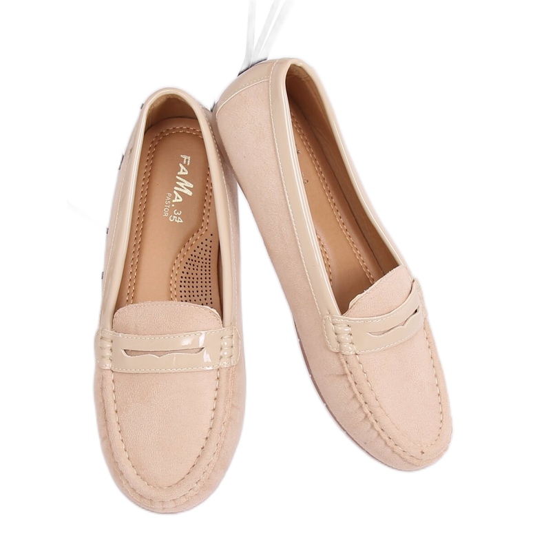 Dam beige loafers FM2958-3 Beige