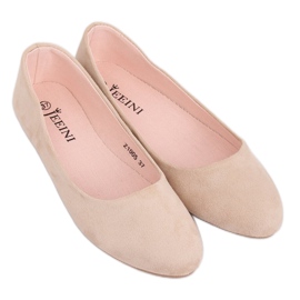 Smidiga beige ballerinor Z1005 Beige
