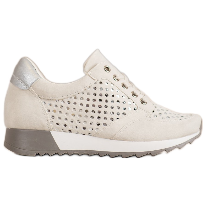 Kylie Openwork skor på plattformen brun