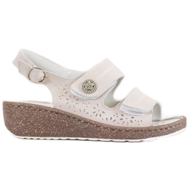 Goodin Sandaler i kil med läder brun