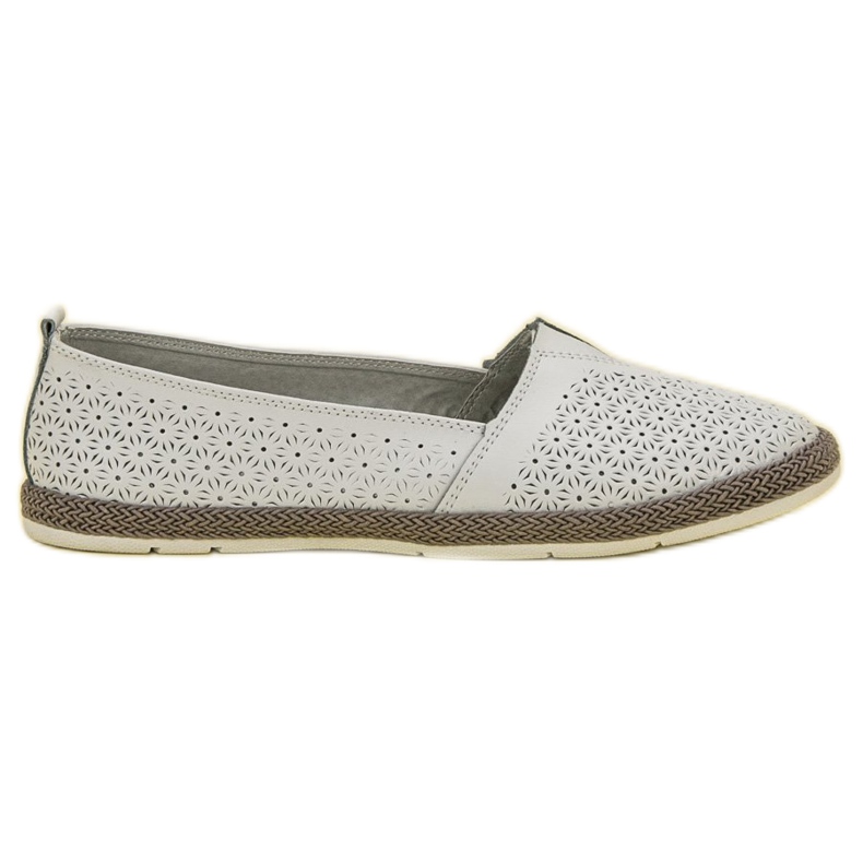 Goodin Openwork ballerinor vit