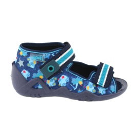 Befado sandaler barnskor 250P090 vit marinblå blå