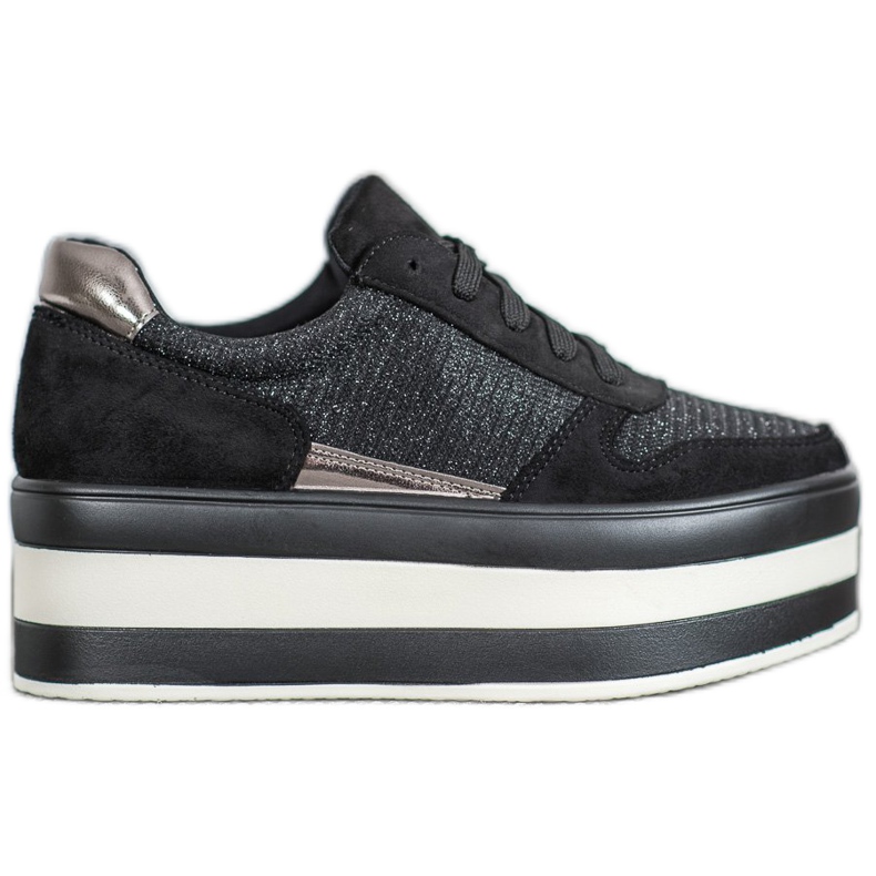 Seastar Sneakers på plattformen svart grå