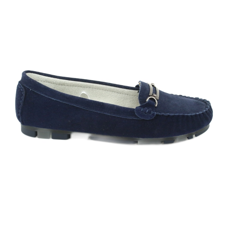 Loafers i mocka läder Filippo DP 1202 blå
