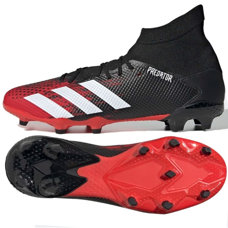 Adidas Predator 20.3 Fg M EE9555 fotbollsskor mångfärgad svart