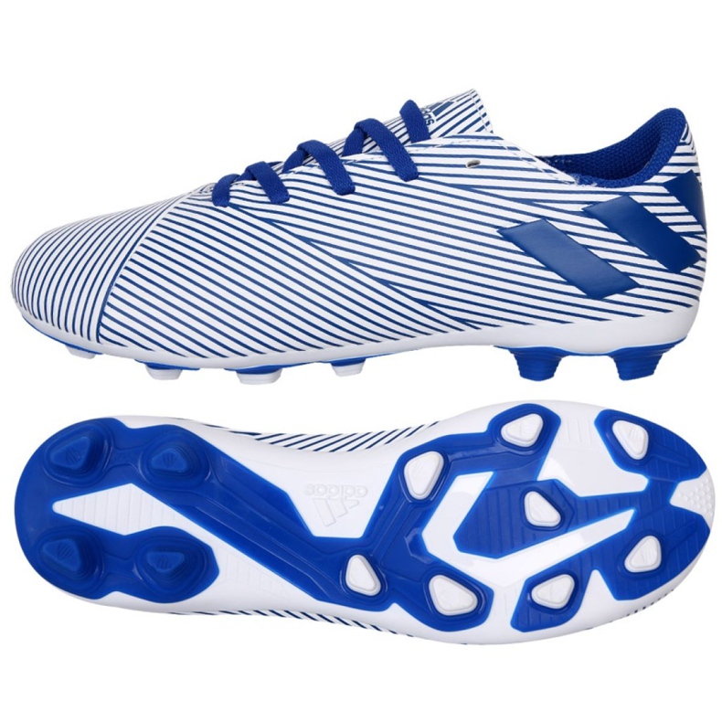 Adidas Nemeziz 19.4 FxG Jr EF1740 fotbollsskor mångfärgad vit