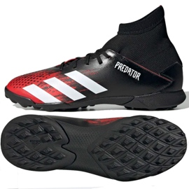 Adidas Predator 20.3 Tf Jr EF1950 fotbollsskor mångfärgad svart