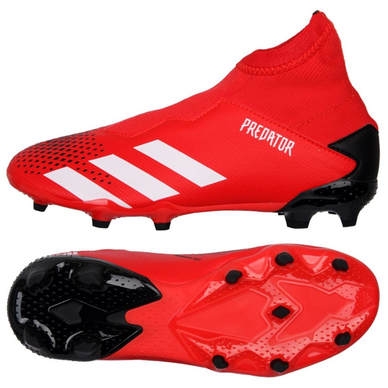 Adidas Predator 20.3 Ll Fg Jr EF1907 fotbollsskor röd röd