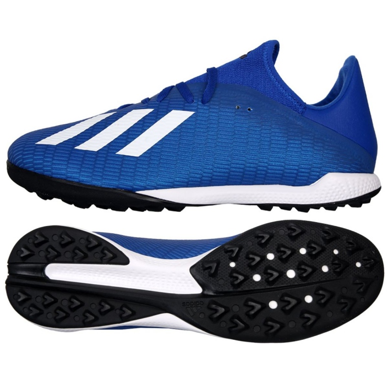 Adidas X 19.3 Tf M EG7155 fotbollsskor blå blå