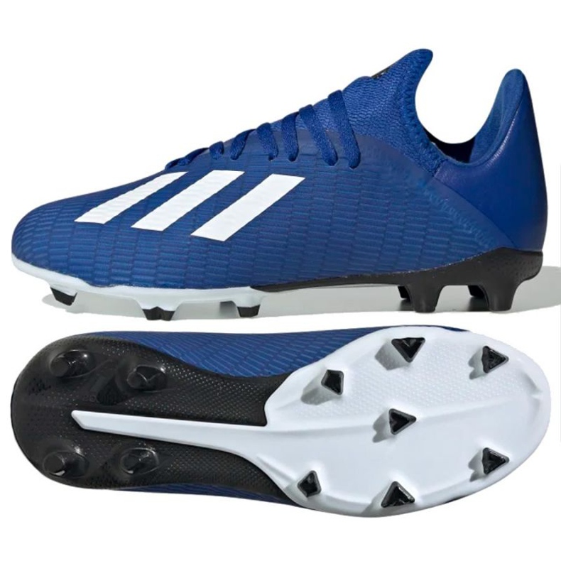 Adidas X 19.3 Fg Jr EG7152 fotbollsskor blå blå