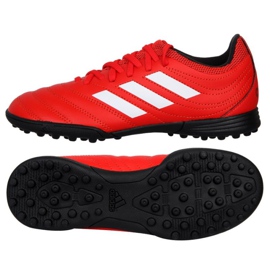 Adidas Copa 20.3 Tf Jr F1922 fotbollsskor röd apelsiner och röda