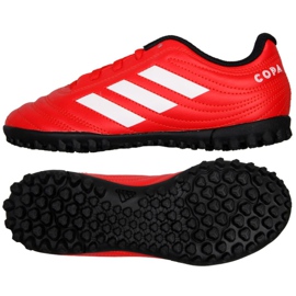 Adidas Copa 20.4 Tf Jr EF1925 fotbollsskor röd röd