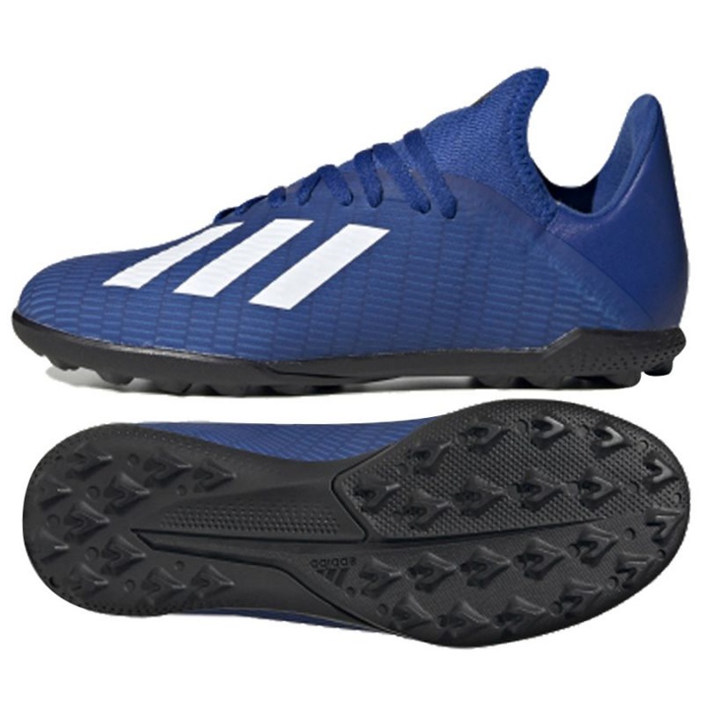 Adidas X 19.3 Tf Jr EG7172 fotbollsskor blå blå