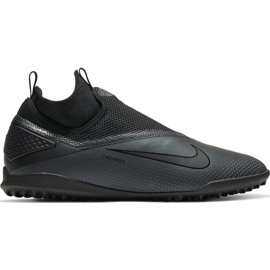 Nike React Phantom Vsn 2 Pro Df Tf M CD4174-010 fotbollsskor svart svart