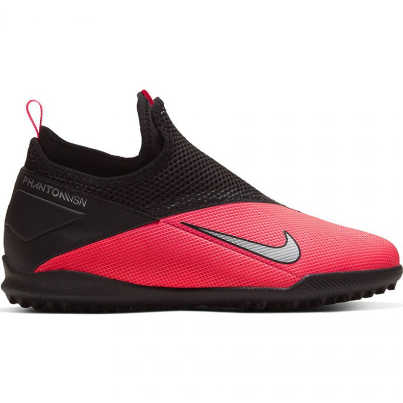 Nike Phantom Vsn 2 Academy Df Tf Jr CD4078 606 fotbollsskor röd apelsiner och röda