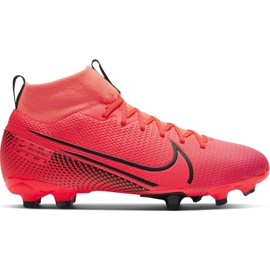 Nike Mercurial Superfly 7 Academy FG / MG Jr AT8120-606 fotbollsskor röd röd