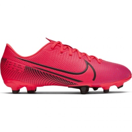 Nike Mercurial Vapor 13 Academy FG / MG Jr AT8123-606 fotbollsskor röd röd