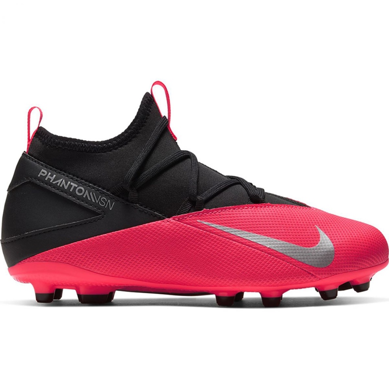 Nike Phantom Vsn 2 Club Df FG / MG Jr CD4061-606 fotbollsskor röd röd