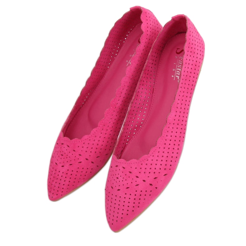 Fuchsia openwork ballerinas NK18P Fushia rosa