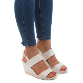 Wedge Sandaler EL-18 Vit