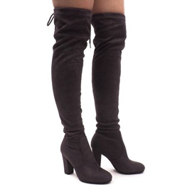 Mocka stövlar på polen 6221-2 Grå