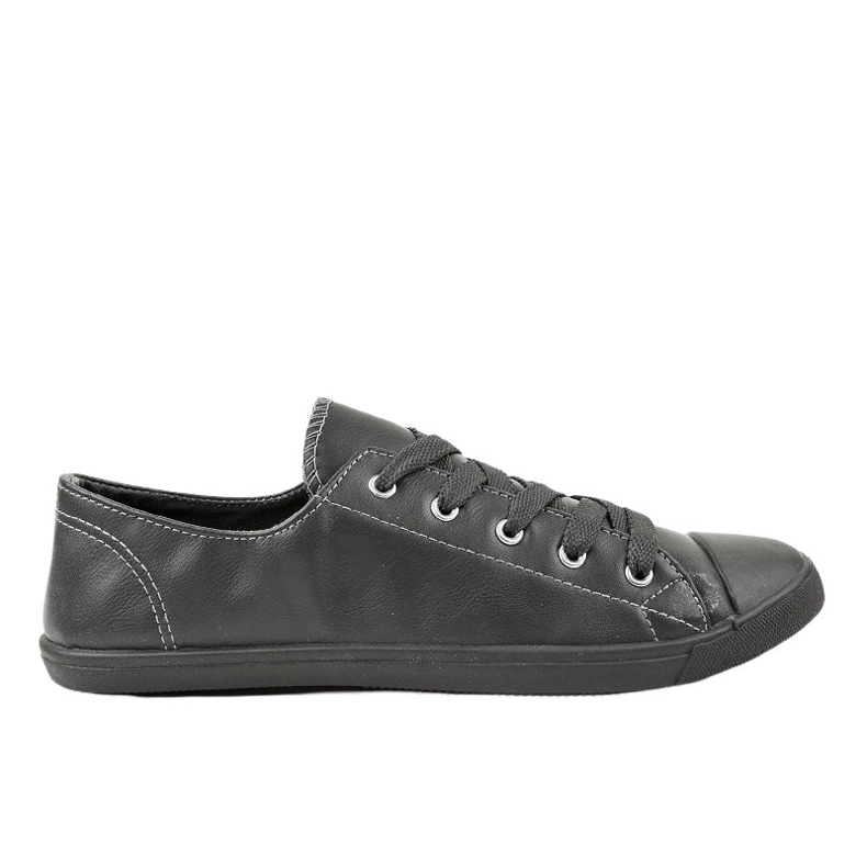 Grå sneakers med rosett 3057-3