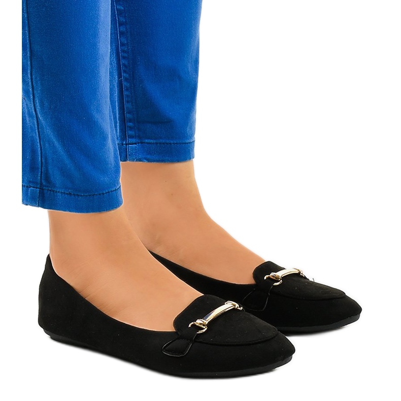 Svarta mockasiner ballerinor 2S2018-56