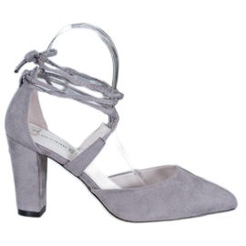 Goodin Bundna pumpar grå