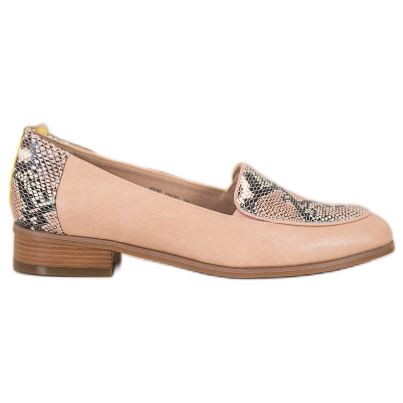 Snake Print VINCEZA loafers brun