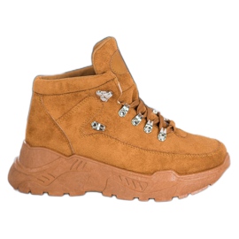 Queentina Mocka sneakers brun