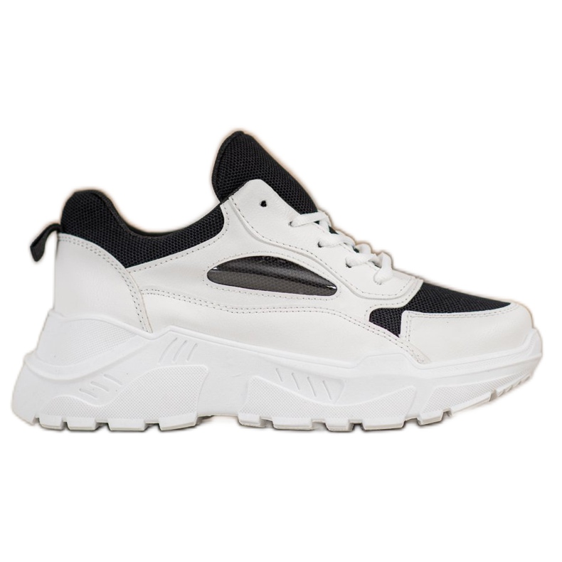 SHELOVET Bekväma sneakers vit svart